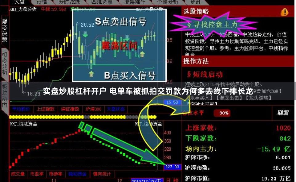 实盘炒股杠杆开户 电单车被抓拍交罚款为何多去线下排长龙